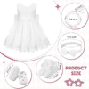 Baby Girl Christening Dress 5PCS
