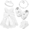 Baby Girl Christening Dress 5PCS