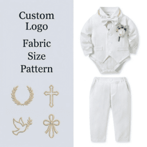 Custom Baby Boy Christening Outfit