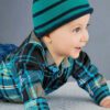 Infant Baby Plaid Party One-Piece Outfit