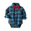 Plaid Infant Romper for Party