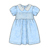 Summer Smocked Dress for Toddler Girl