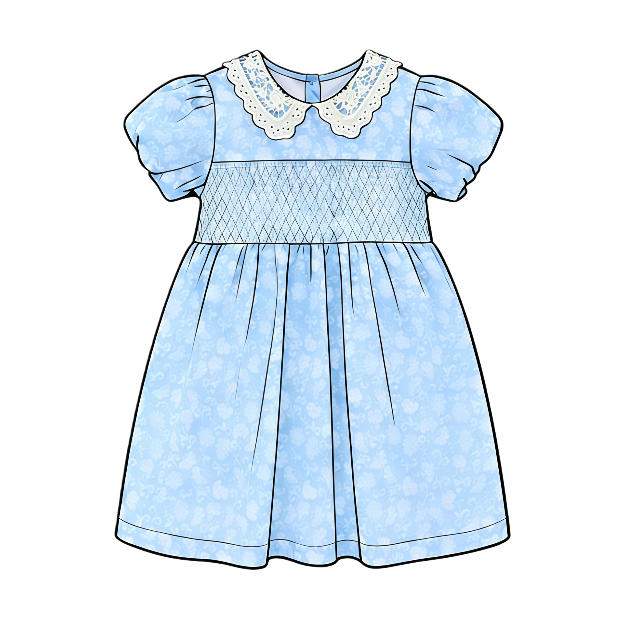 Summer Smocked Dress for Toddler Girl
