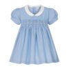 Short Sleeve Girls Smocked Dress