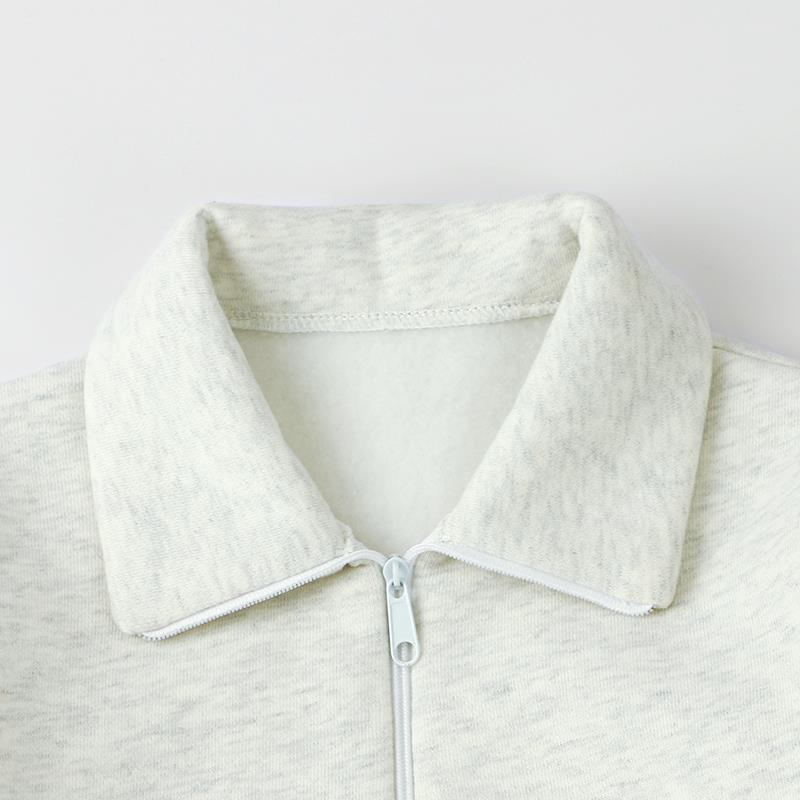 Solid Color Zipper Children's Sweatsuit - Image 9