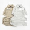 Solid Color Zipper Children's Sweatsuit