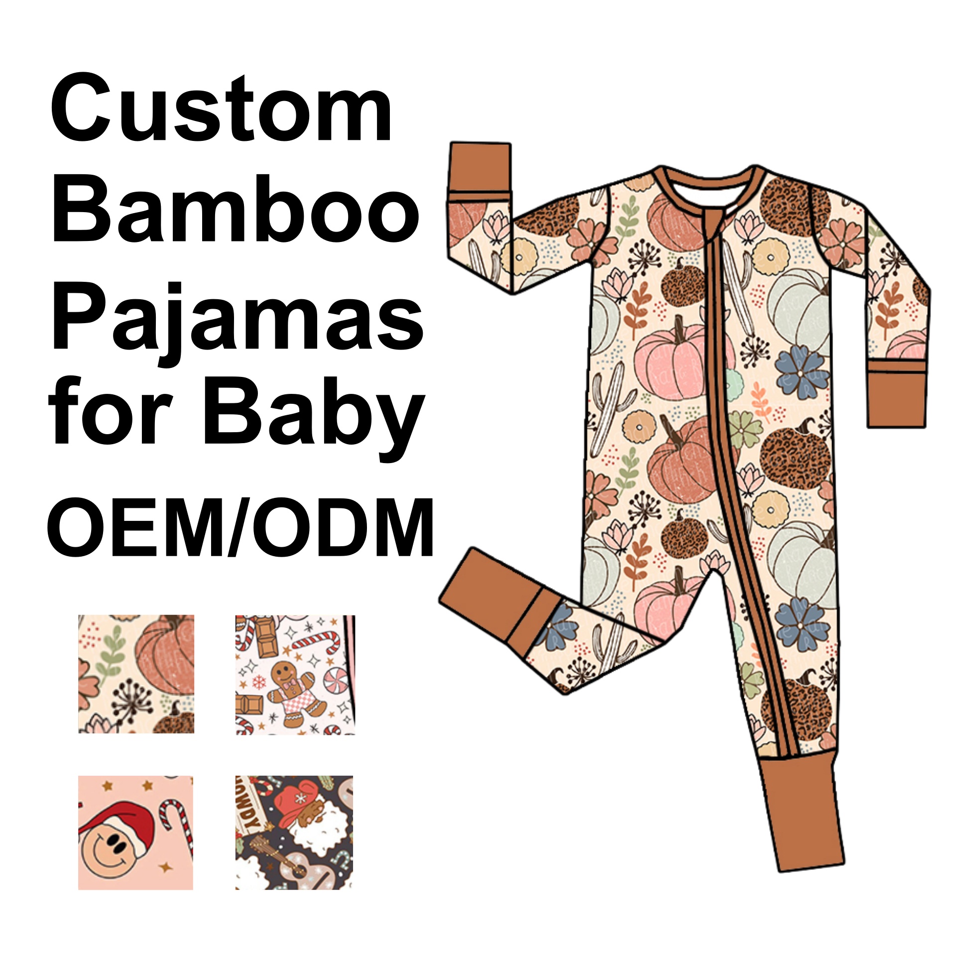 Custom Bamboo Pajamas for Baby