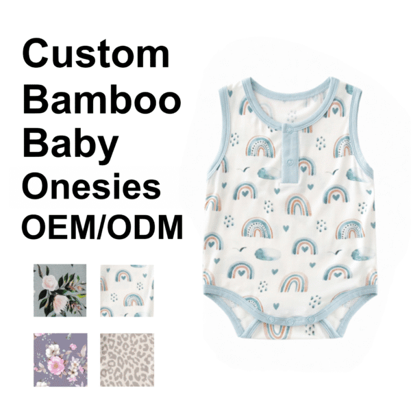 custom bamboo baby onesies
