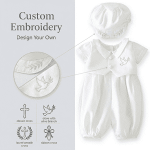 Custom Baby Boy Baptism Outfit