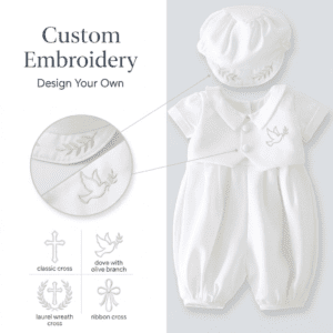 Custom Baby Boy Baptism Outfit