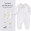 Custom Boys Christening Romper​