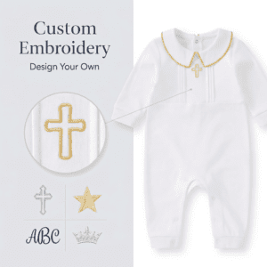 Custom Boys Christening Romper​