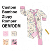 Custom Bamboo Baby Zippy Romper