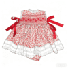 Red Strawberry Embroidery​ Smocked Dress for Girl