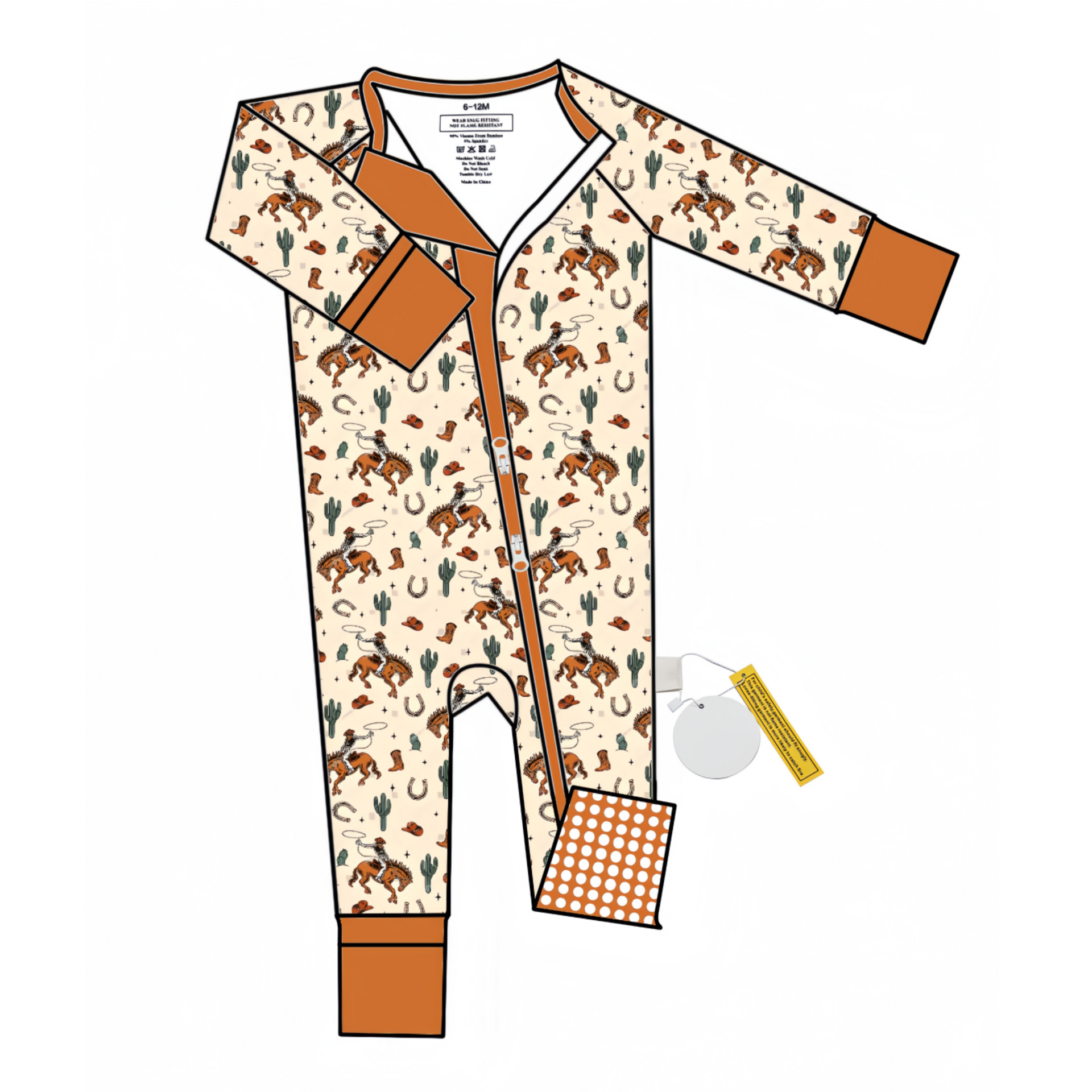 Custom Bamboo Baby Zippy Romper
