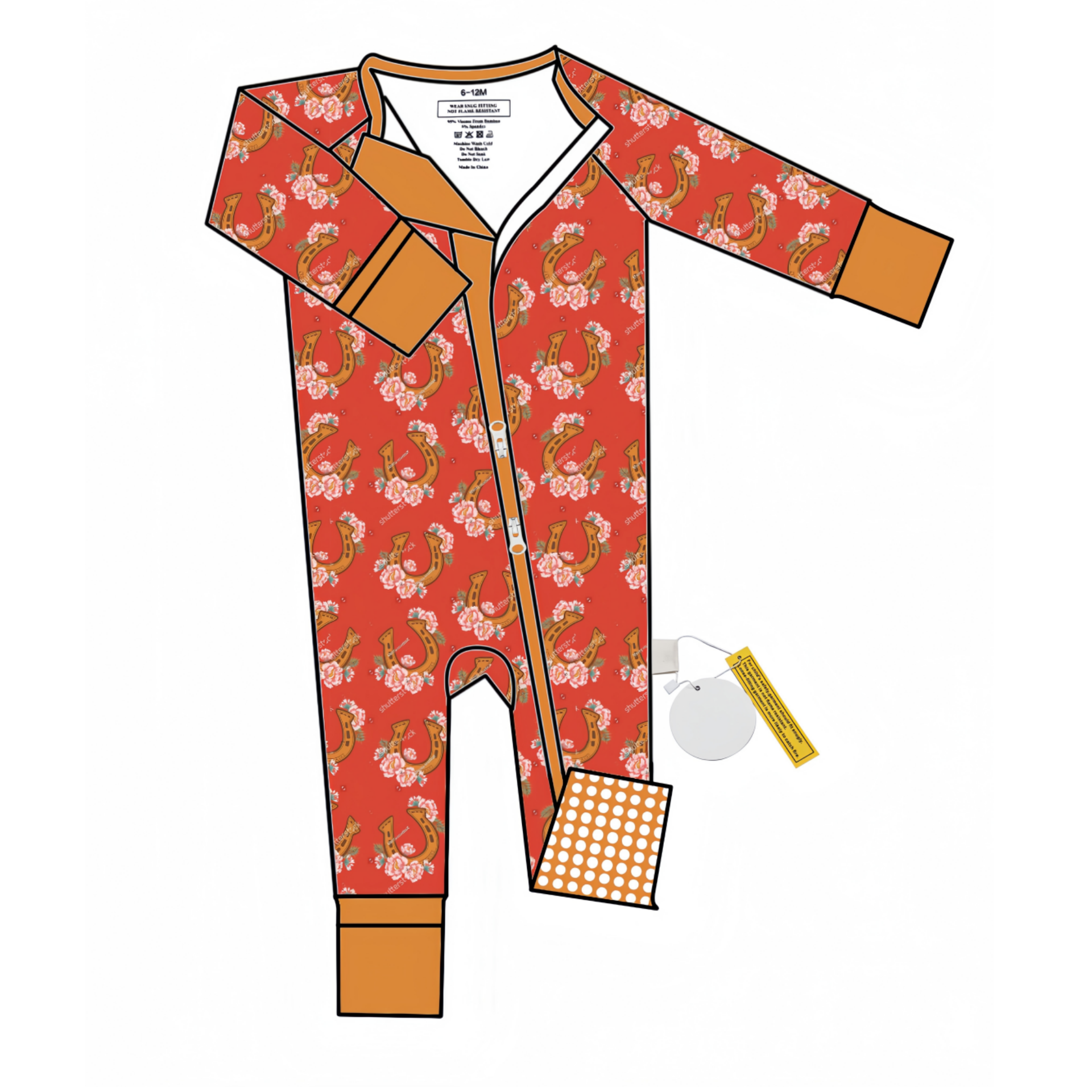Custom Bamboo Baby Zippy Romper