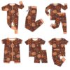Thanksgiving Bamboo Pajamas with Custom Printed Pattern