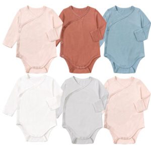 Custom Button-Side Bamboo Onesies for Baby