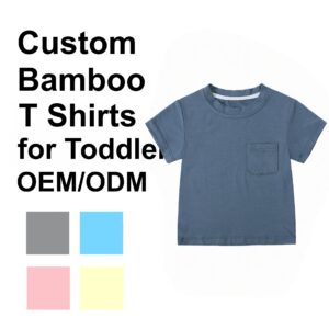Custom Summer Bamboo T Shirts for Toddler