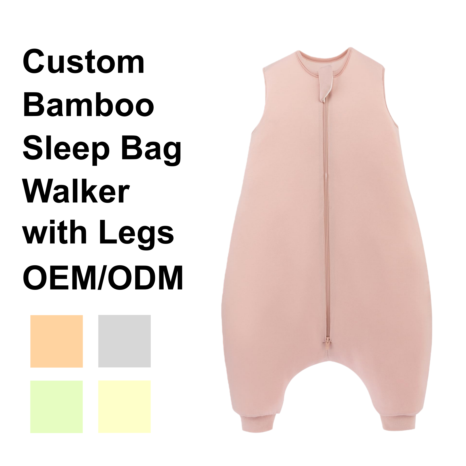 Custom Bamboo Sleep Bag Walker with Legs