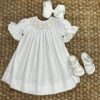 Custom Smocked Cross Bubble Dress​ Baptism
