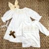 Custom Smocked Cross Bubble Dress​ Baptism