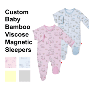 Custom Baby Bamboo Viscose Magnetic Sleepers