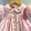 Hand Embroidered Floral Smocked Dress