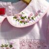 Hand Embroidered Floral Smocked Dress