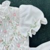 White Smocked Dress with Intricate Handcrafted Embroidery