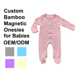 Custom Bamboo Magnetic Onesies for Babies