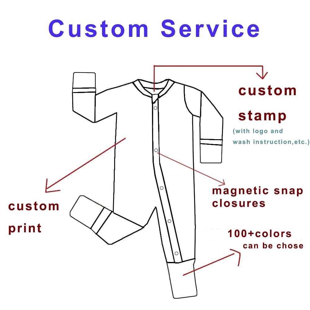 Custom Bamboo Magnetic Baby Onesies - Image 2