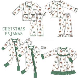 Custom Bamboo Christmas Pajamas​ Family Matching