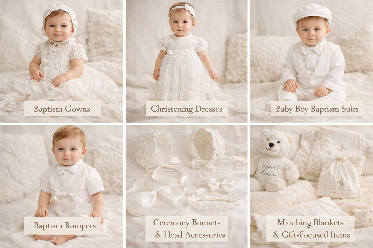 Complete Baptism Clothing Collection Development