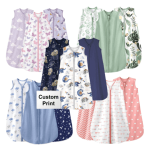 Custom Bamboo Sleep Sack for Baby 2-Way Zipper