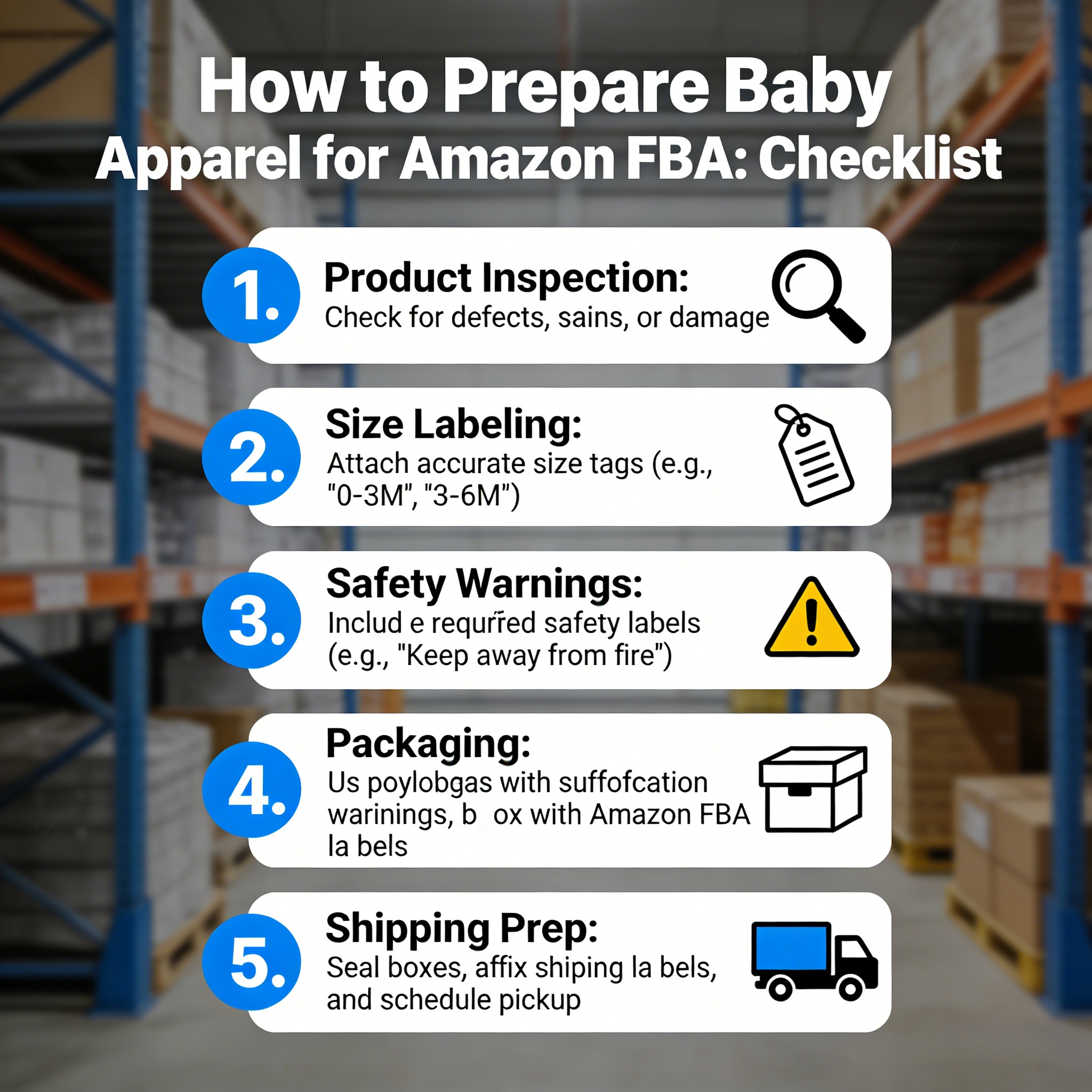 How to Prepare Baby Apparel for Amazon FBA: Checklist - Kabeier