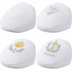 Customized Embroidered Baptism Bonnet