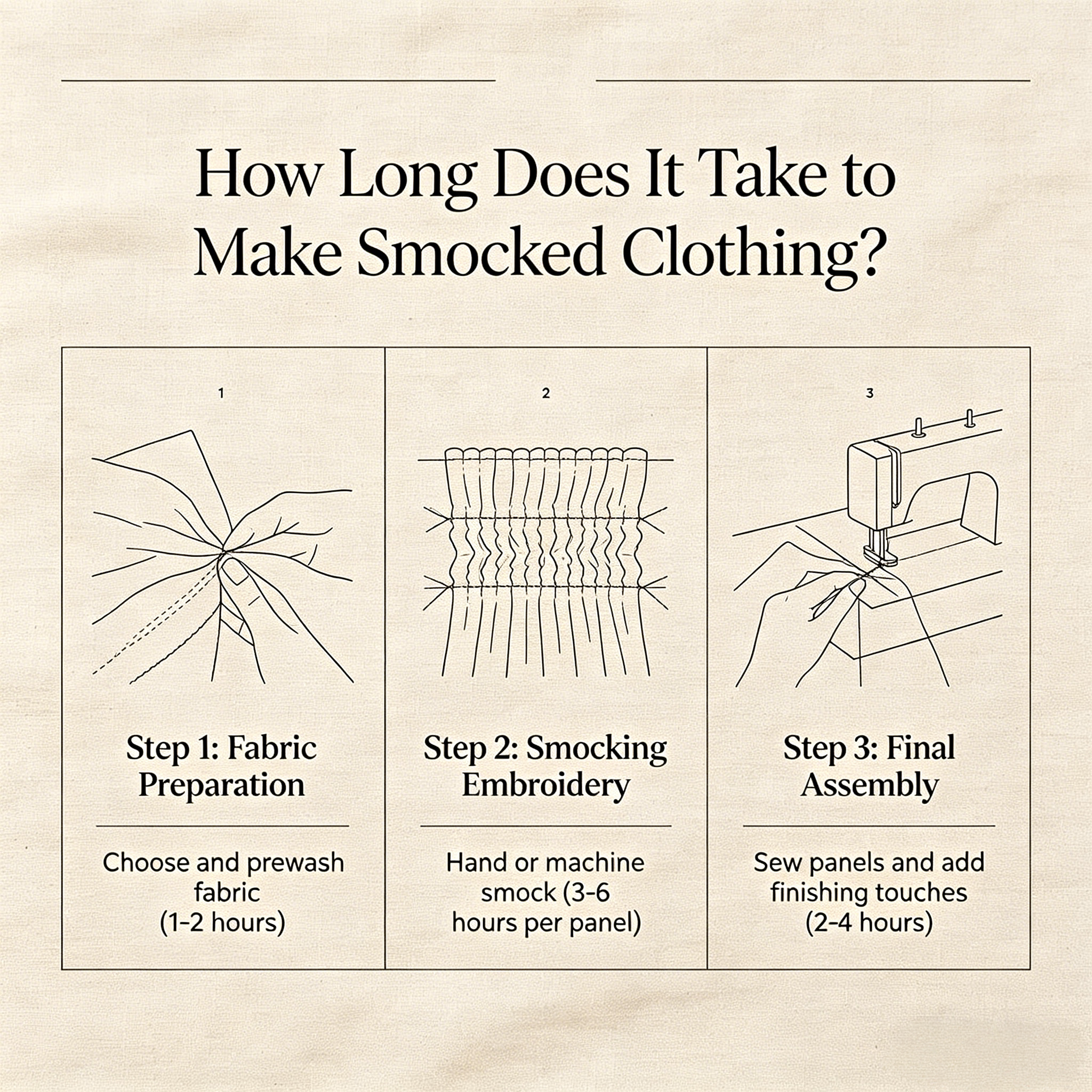 12+ How To Make Clothing How Long Does It Take to Make Smocked Clothing? - Kabeier