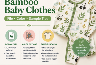 Custom Printed Bamboo Baby Clothes