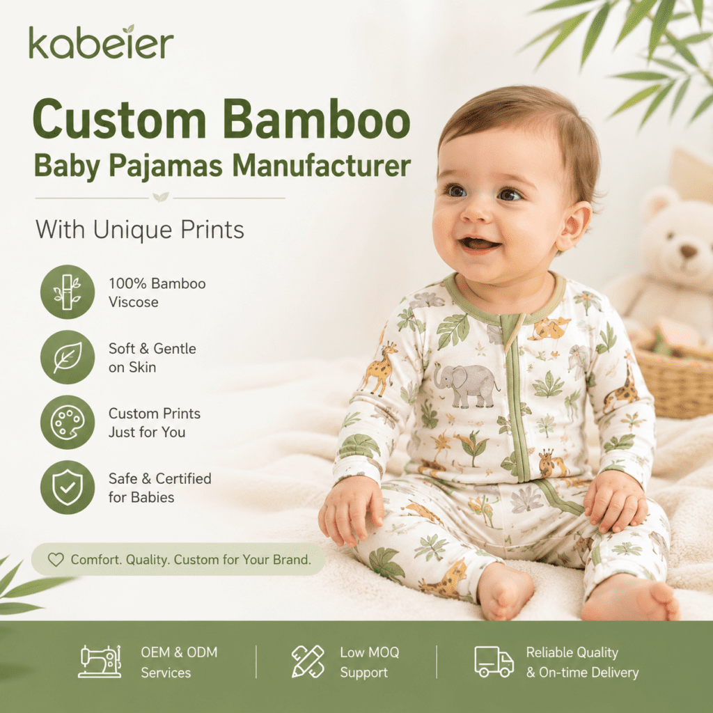 Custom bamboo baby pajamas manufacturer