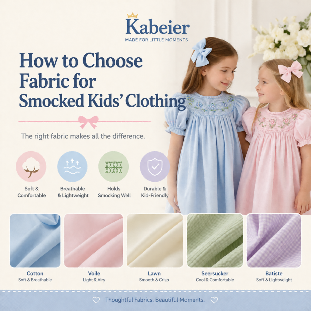 Choose smocked kids clothing