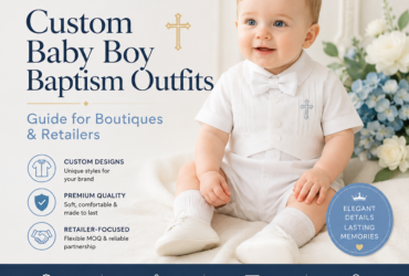 Custom baby boy baptism outfits